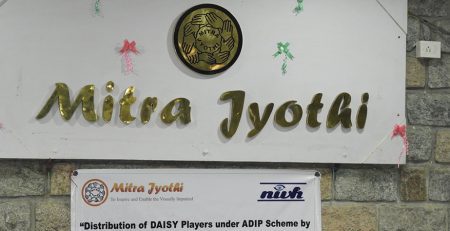 Another round of successful Daisy Players Distribution under ADIP scheme by the Government of India and NIEPVD at Mitra Jyothi