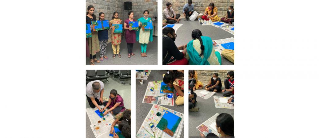 Art training at Mitra Jyothi