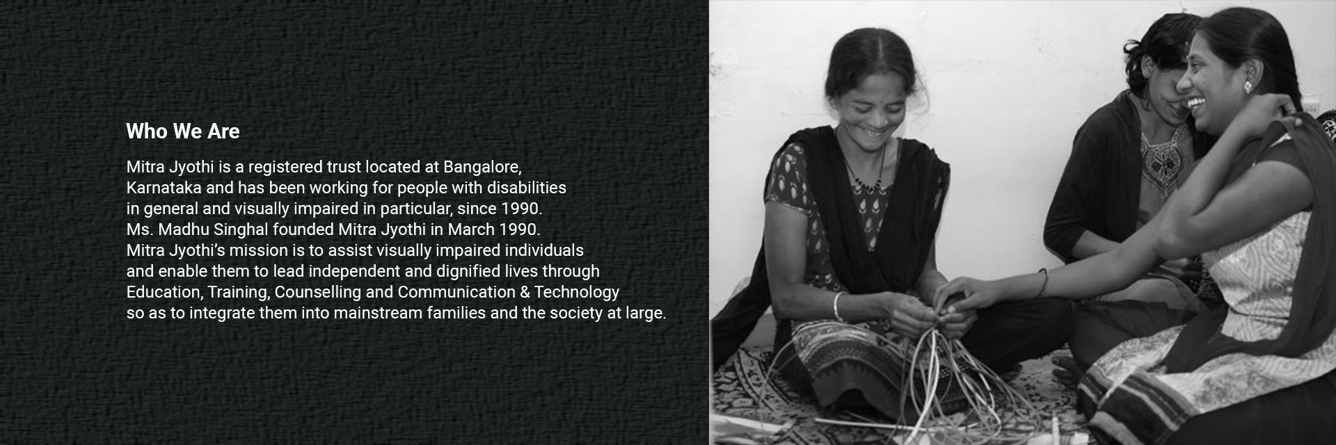 Mitra jyothi is working for people with disabilities