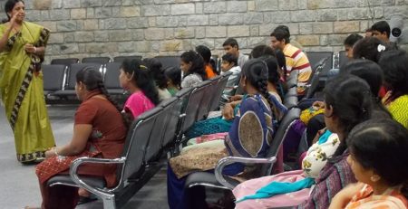 Workshop on Family Life Education Health & Hygiene by Mrs G. Rekha, FPAI Bangalore on 10th March 2021 at Mitra Jyothi