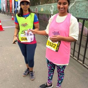 25 km Run Participation by Geetanjali at Pinkathon1