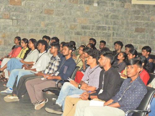 Students from Don Bosco Arts and Science College visited Mitra Jyothi.