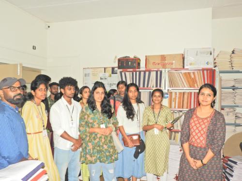 Students from Don Bosco Arts and Science College visited Mitra Jyothi.