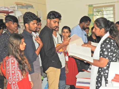 Students from Don Bosco Arts and Science College, Angadi Kadavu, Kannur, visited Mitra Jyothi.