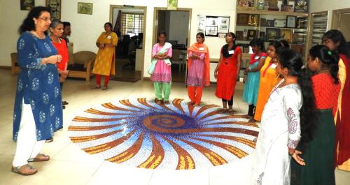 Madhubala Kotamreddy is conducting fitness class