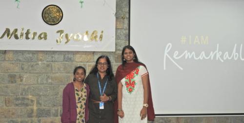 photo of students attended DELL Technologies I Am Remarkable celebration at Mitra Jyothi.