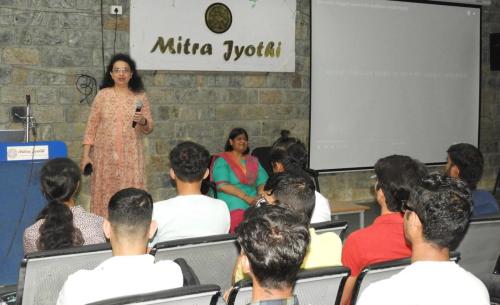 Students from Atria University visited Mitra Jyothi.